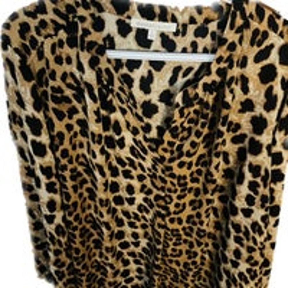 Danielrainn Cheetah Print long Sleeve Blouse 2XL